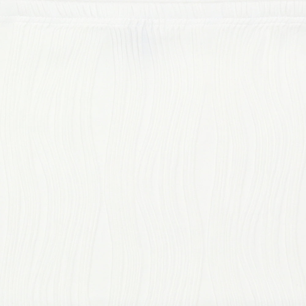 SheIn Womens White Polyester Bandage Skirt Size M