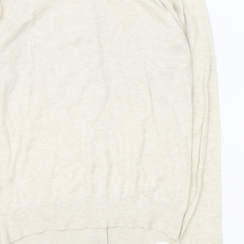 Womens UK Size 10 NEXT Beige Pullover Jumper