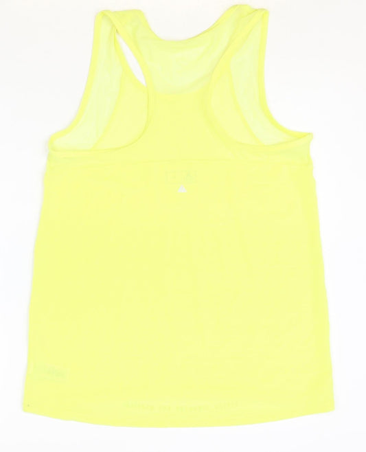 Womens UK Size 10 NEXT Yellow Basic Tank