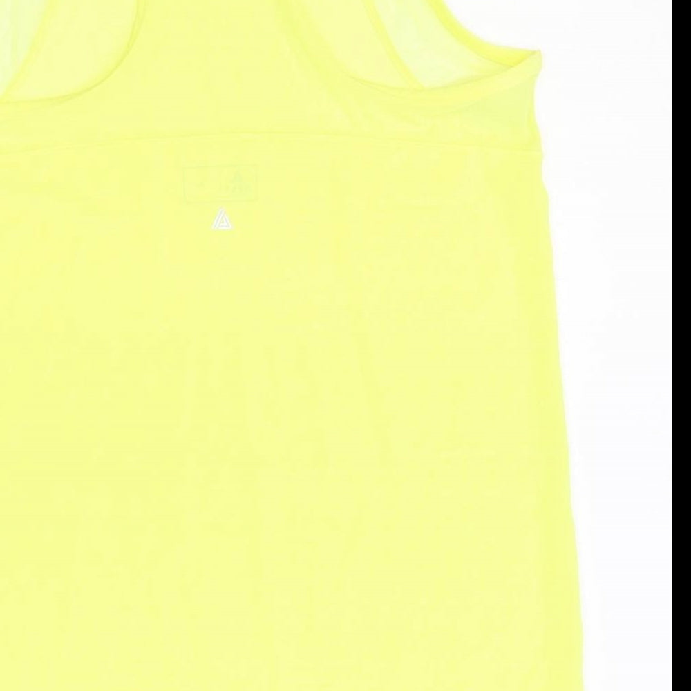 Womens UK Size 10 NEXT Yellow Basic Tank