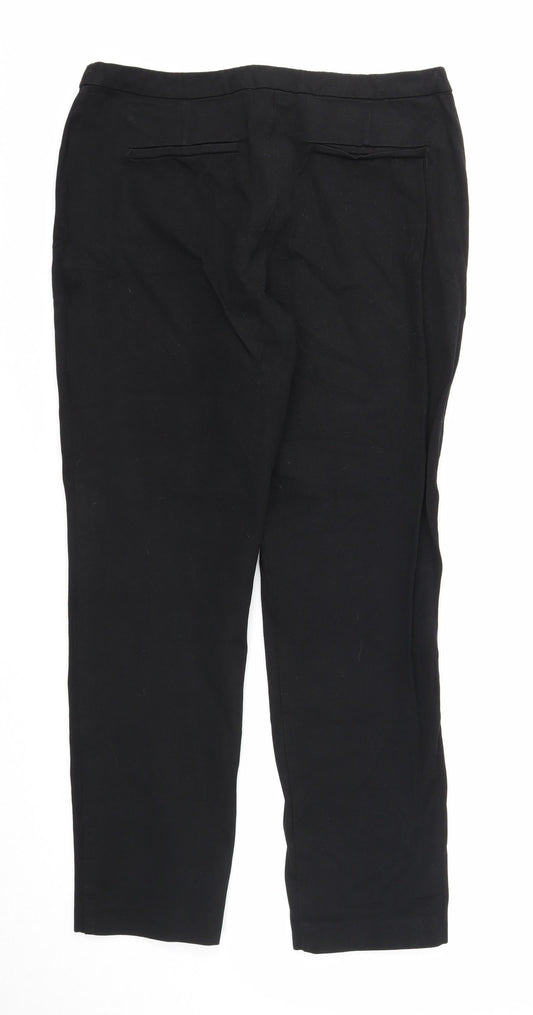 Womens UK Size 12 John Lewis Regular Fit Dress Pants Black Trousers