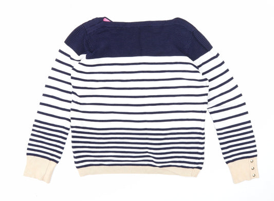 Womens UK Size 14 M&Co White Pullover Jumper
