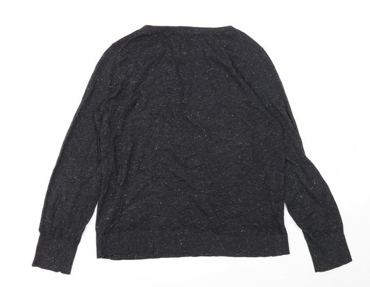 Womens UK Size 10 Preworn Black Pullover Jumper
