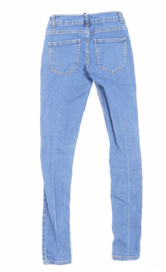 FOREVER 21 Womens Blue Cotton Skinny Jeans Size 4 Regular Zip