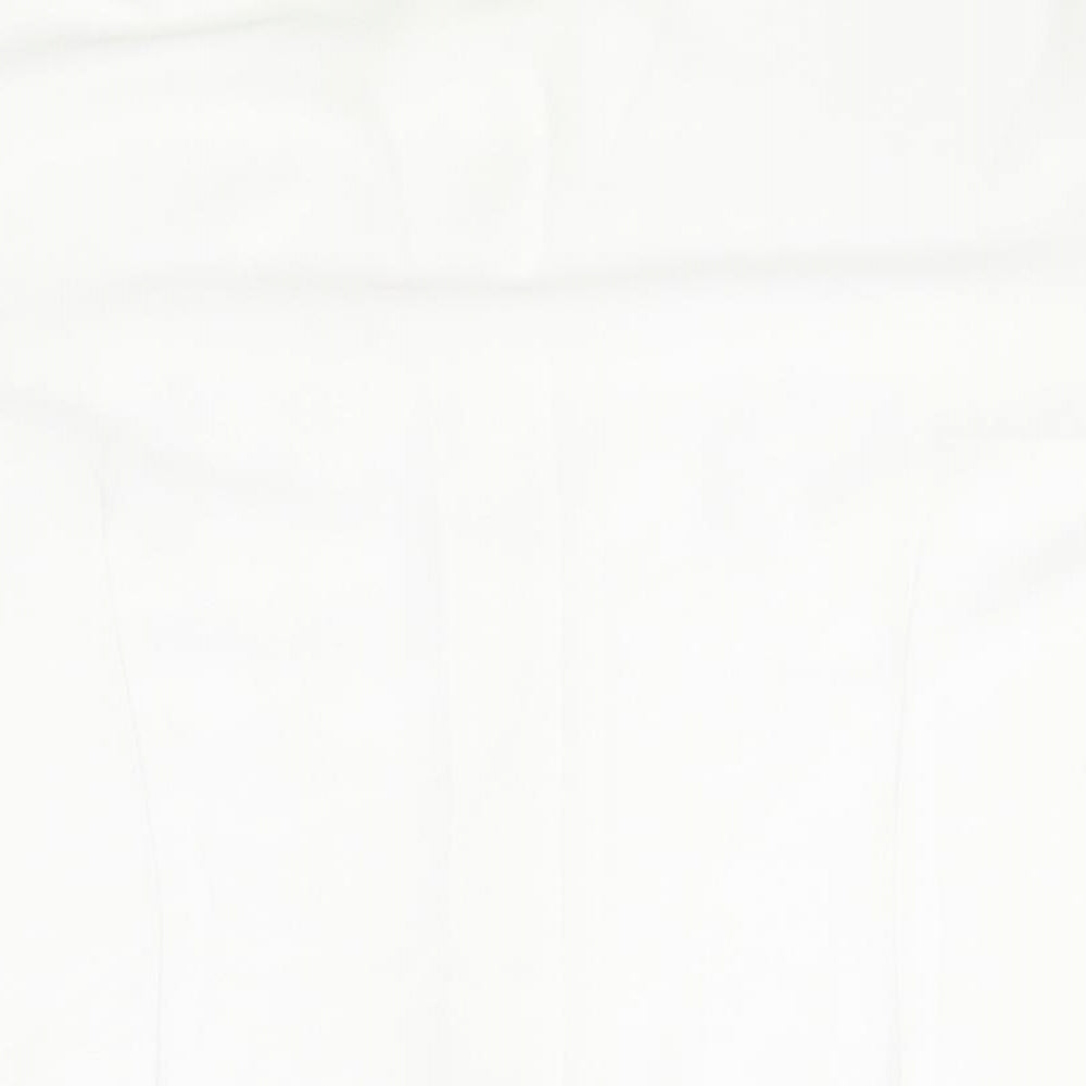 Womens UK Size 12 BHS White Basic Button-Up