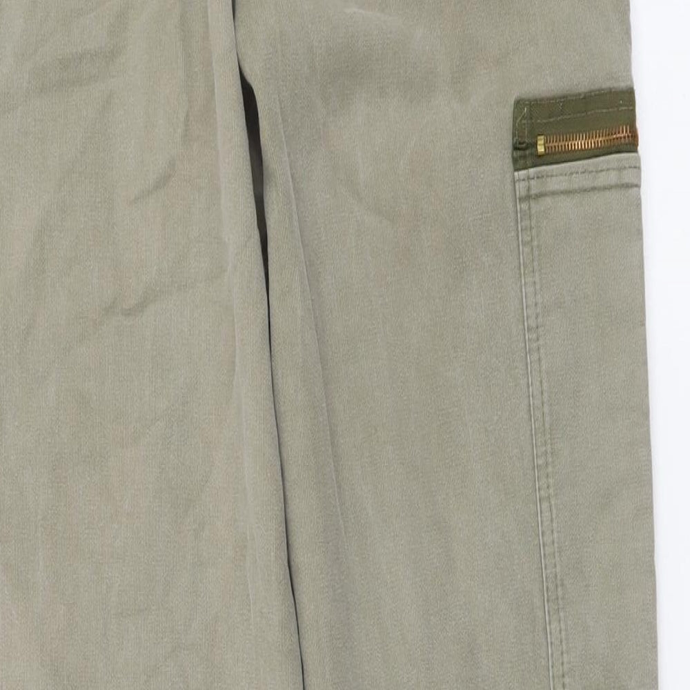 Mustang Womens Green Cotton Straight Jeans Size 26 in L31 in Regular Button
