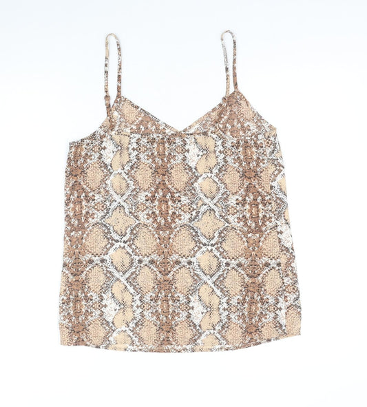 Womens UK Size 8 Marks and Spencer Brown Basic Tank