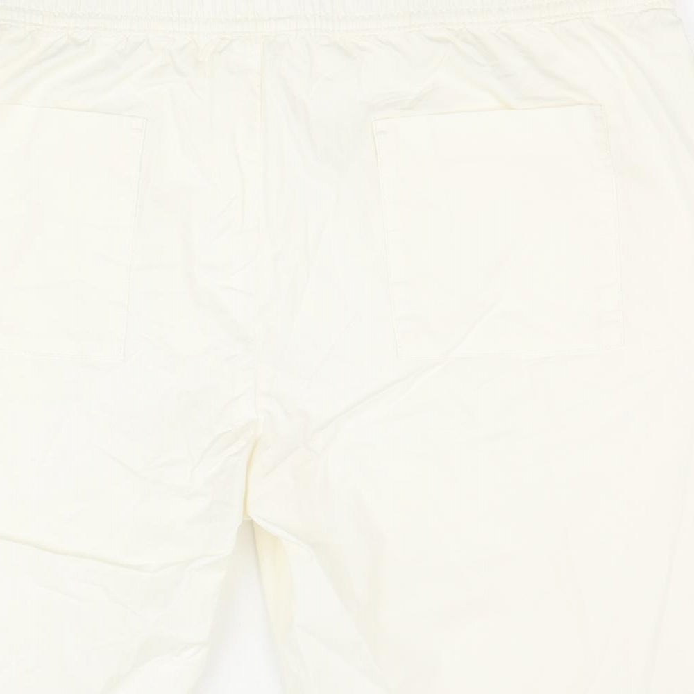 Marks and Spencer Womens Ivory Cotton Chino Shorts Size 2XL Regular Pull On