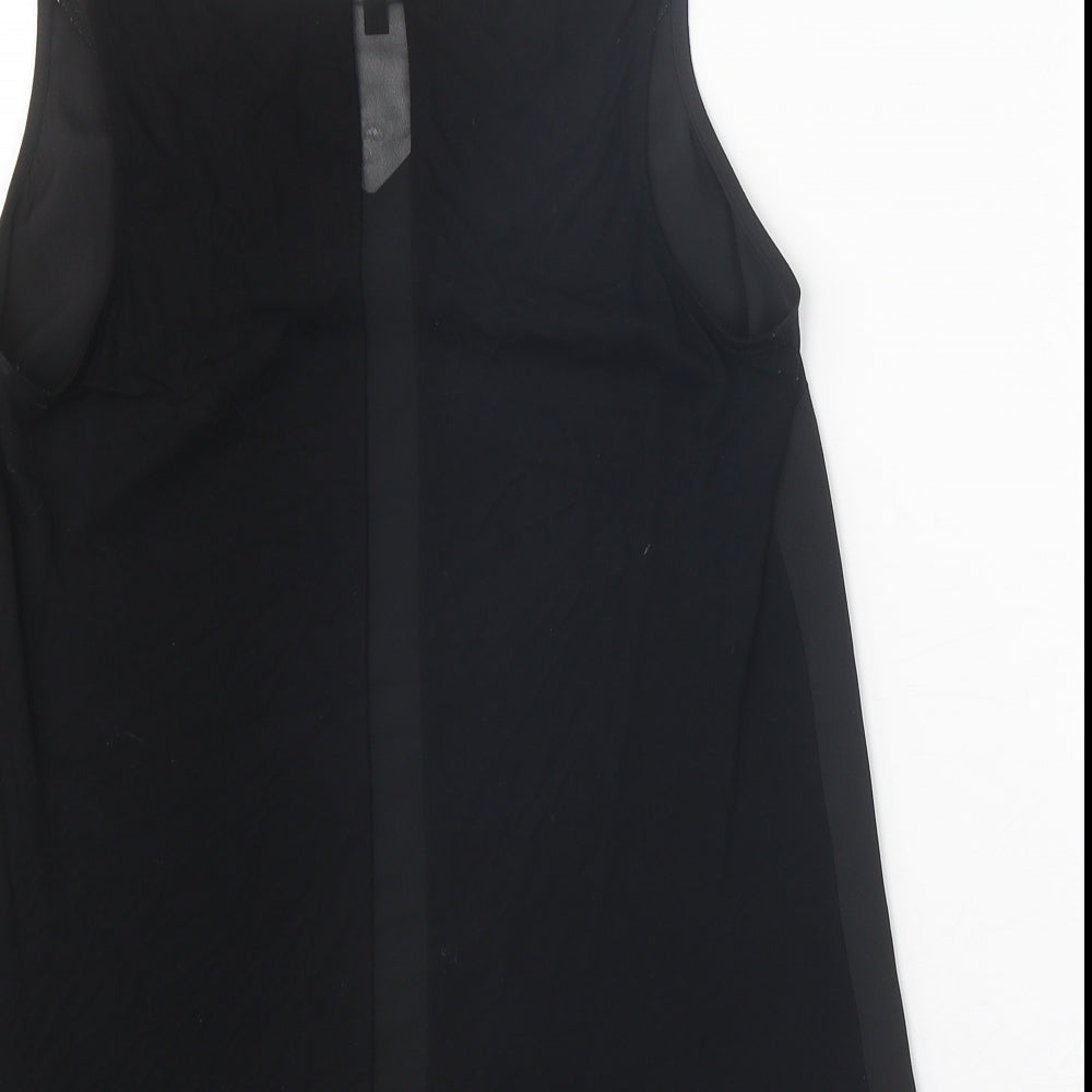 Womens UK Size 12 Warehouse Black Basic Tank