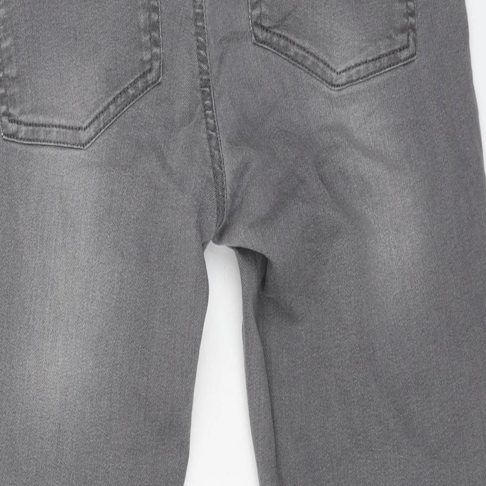 Blooming Marvellous Womens Grey Cotton Jegging Jeans Size 10 L28 in Regular Button