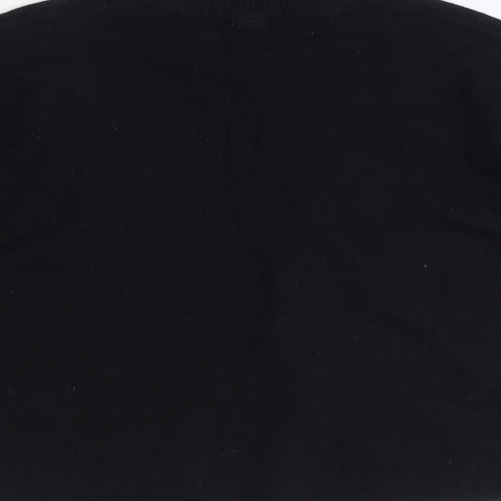 Womens UK Size XS Divided Black Pullover Jumper