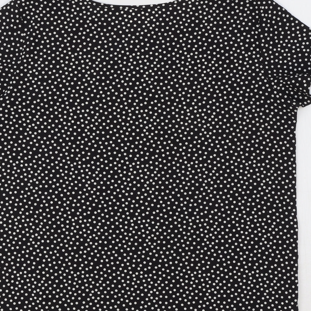 Womens UK Size 10 Marks and Spencer Black Basic T-Shirt