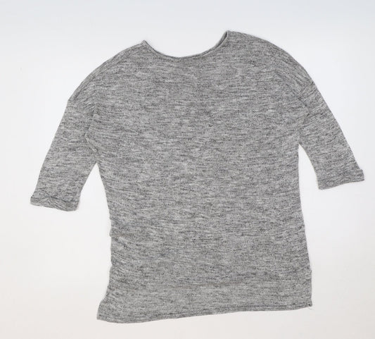 Womens UK Size S New Look Grey Pullover Jumper