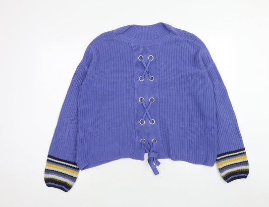 Womens UK Size 10 NEXT Purple Pullover Jumper