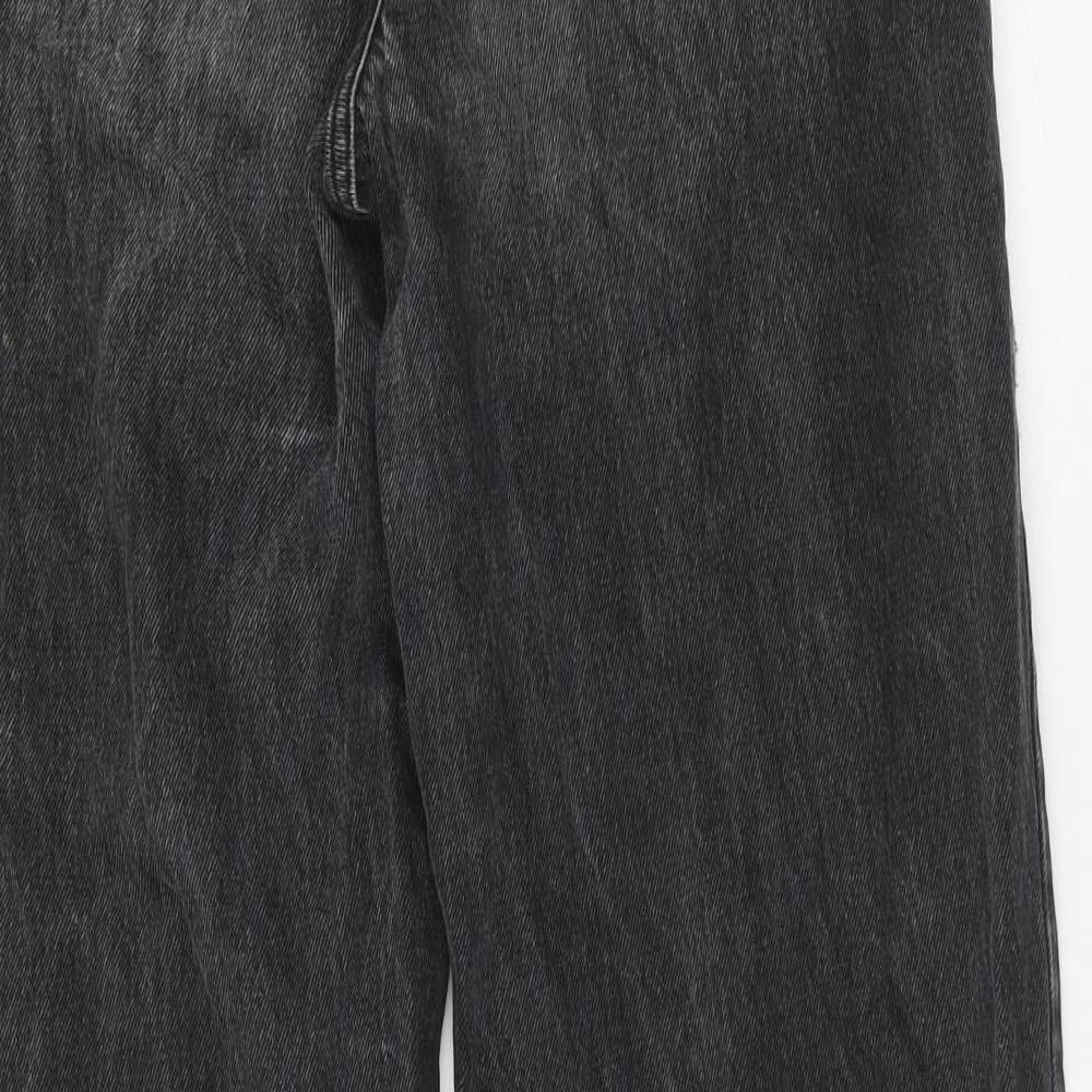 BDG Womens Grey Cotton Straight Jeans Size 28 in Regular Zip