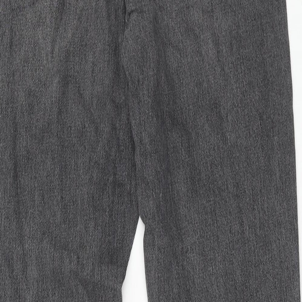 Topshop Womens Grey Cotton Skinny Jeans Size 30 in L34 in Regular Zip
