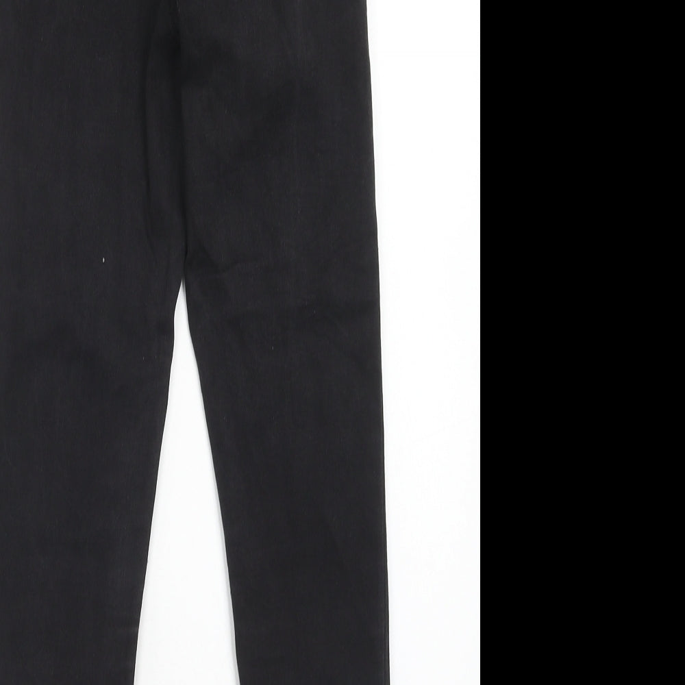 Denim & Co. Womens Black Cotton Skinny Jeans Size 6 Regular Zip