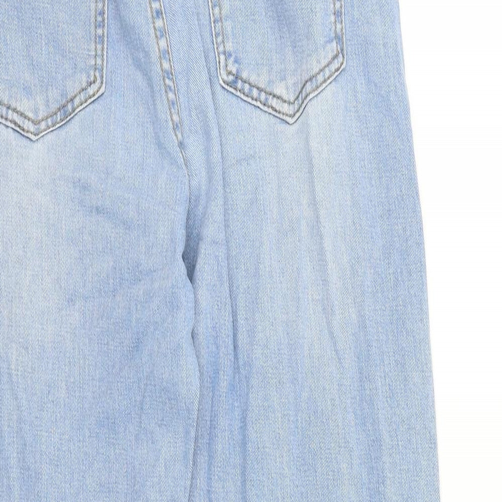 SheIn Womens Blue Cotton Blend Tapered Jeans Size S L27 in Regular Zip