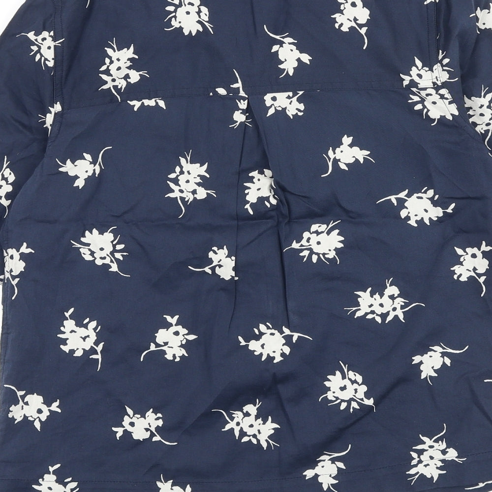 Womens UK Size 6 Marks and Spencer Blue Basic Button-Up