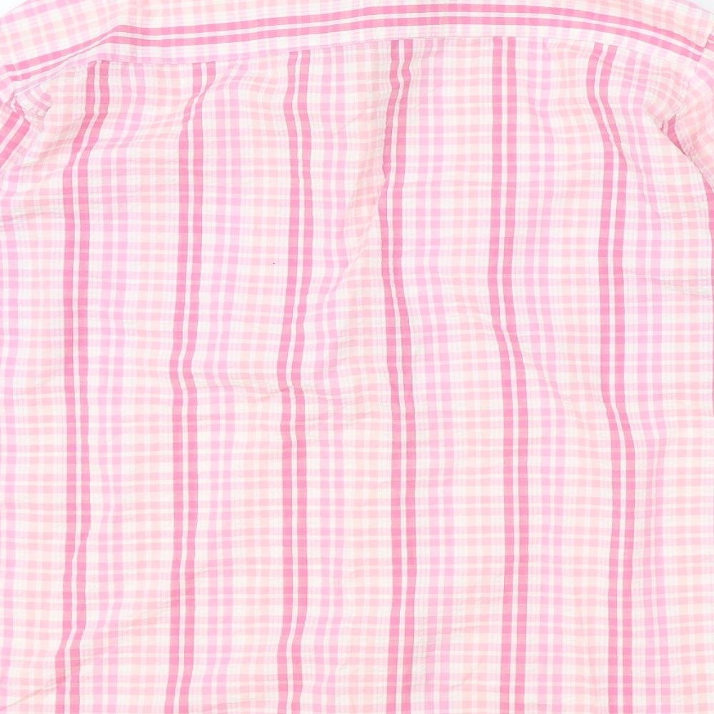 Womens UK Size L Preworn Pink Basic Blouse