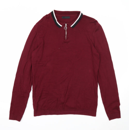 Mens UK Size M ASOS Purple Pullover Jumper