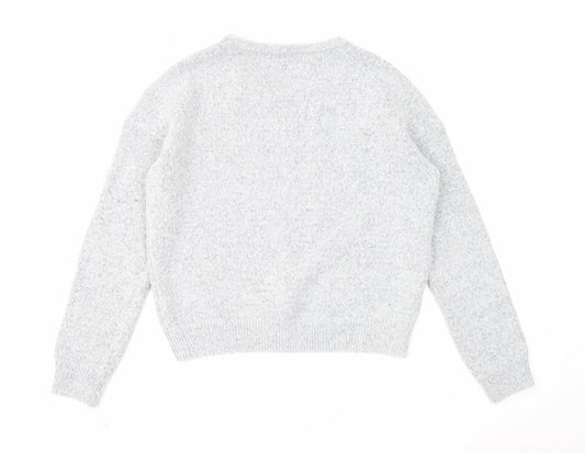 Womens UK Size 12 Marks and Spencer Grey Pullover Jumper