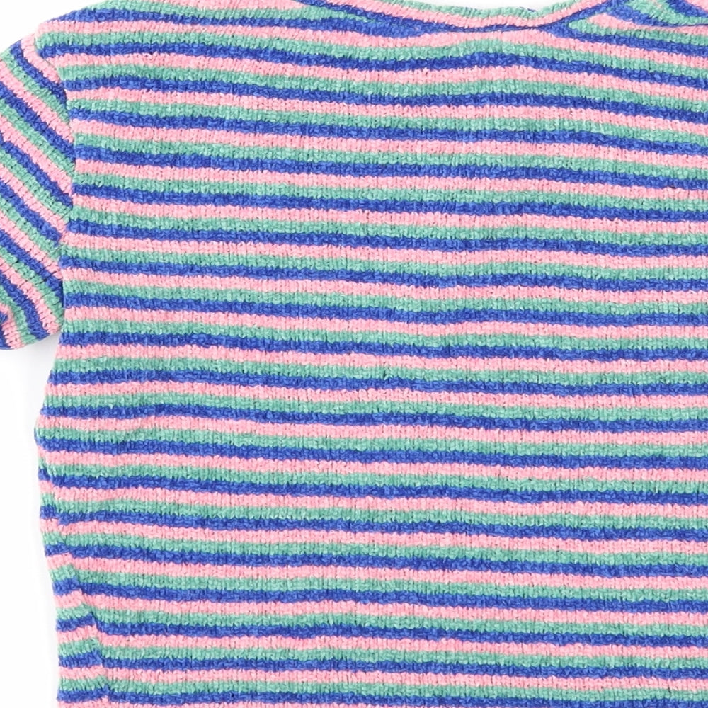Womens UK Size S Bershka Multicoloured Pullover Jumper