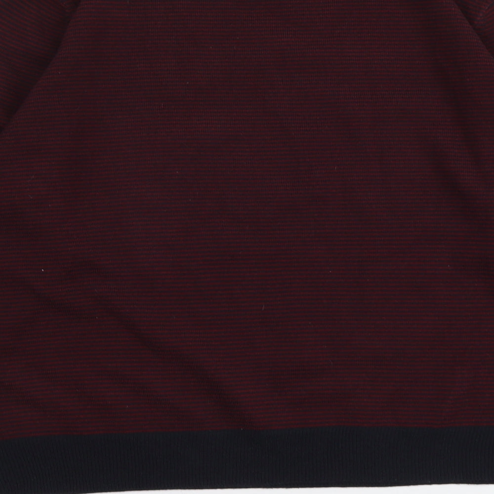 Marks and Spencer Mens Purple Round Neck Acrylic Pullover Jumper Size XL Long Sleeve