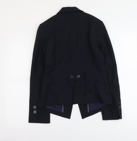NEXT Womens Blue Polyester Jacket Blazer Size 10