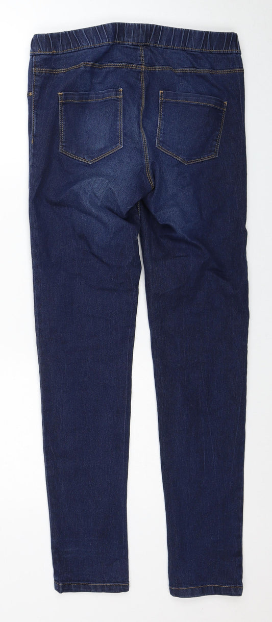 ESMARA Womens Blue Cotton Skinny Jeans Size 10 Regular