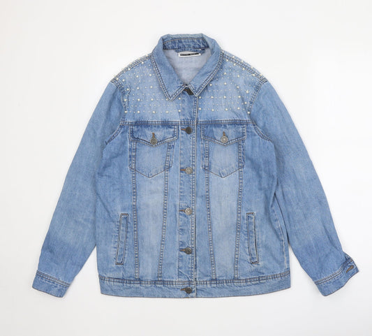 Womens UK Size S Noisy may Blue Jacket