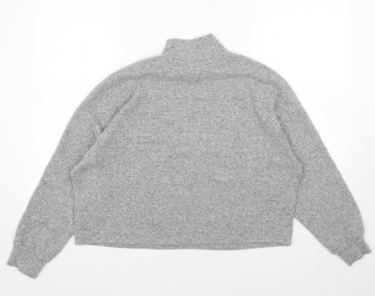 Primark Womens Grey High Neck Polyester Pullover Jumper Size S