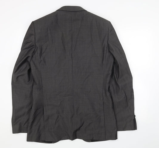 Mens UK Size 38 Paul Costelloe Regular Grey Suit Jacket