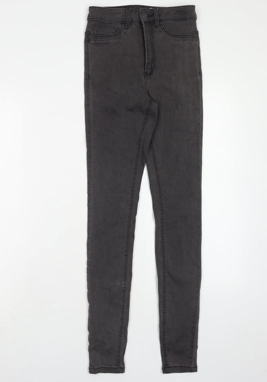 Womens UK Size 26 in Noisy may Regular Fit Skinny Grey Jeans