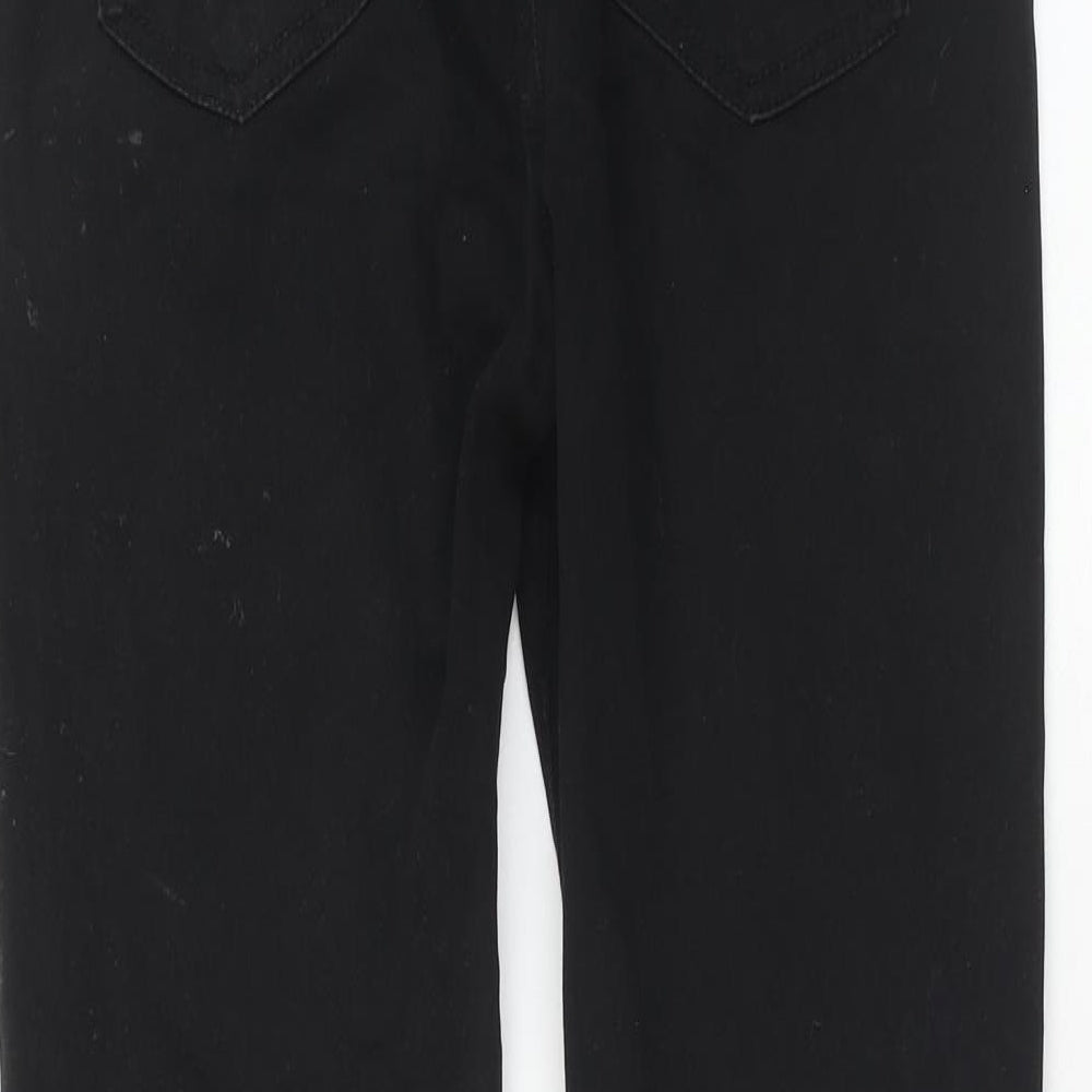 Denim & Co. Womens Black Cotton Skinny Jeans Size 12 L30 in Regular Zip