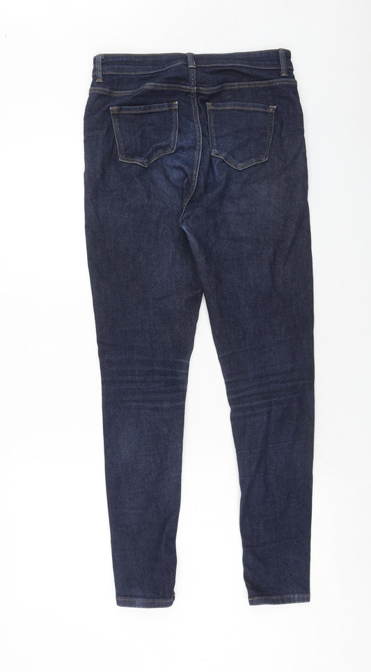 Womens UK Size 10 Marks and Spencer Regular Fit Skinny Blue Jeans
