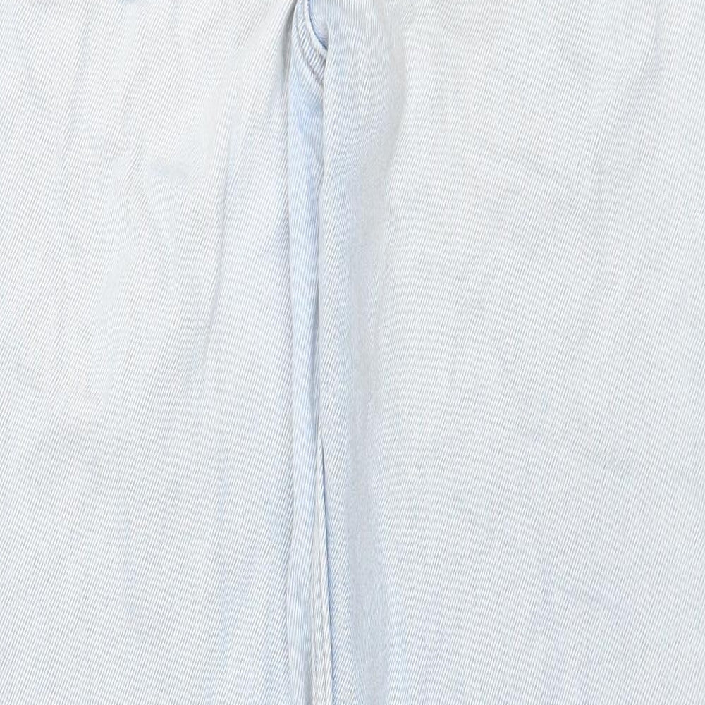 Hollister Womens Blue Cotton Straight Jeans Size 24 in Regular Zip