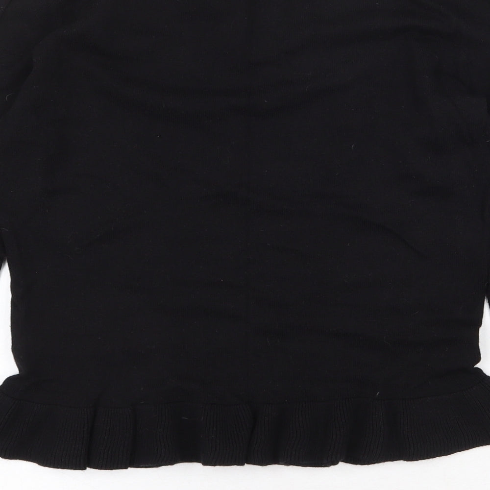 Womens UK Size S Oasis Black Pullover Jumper