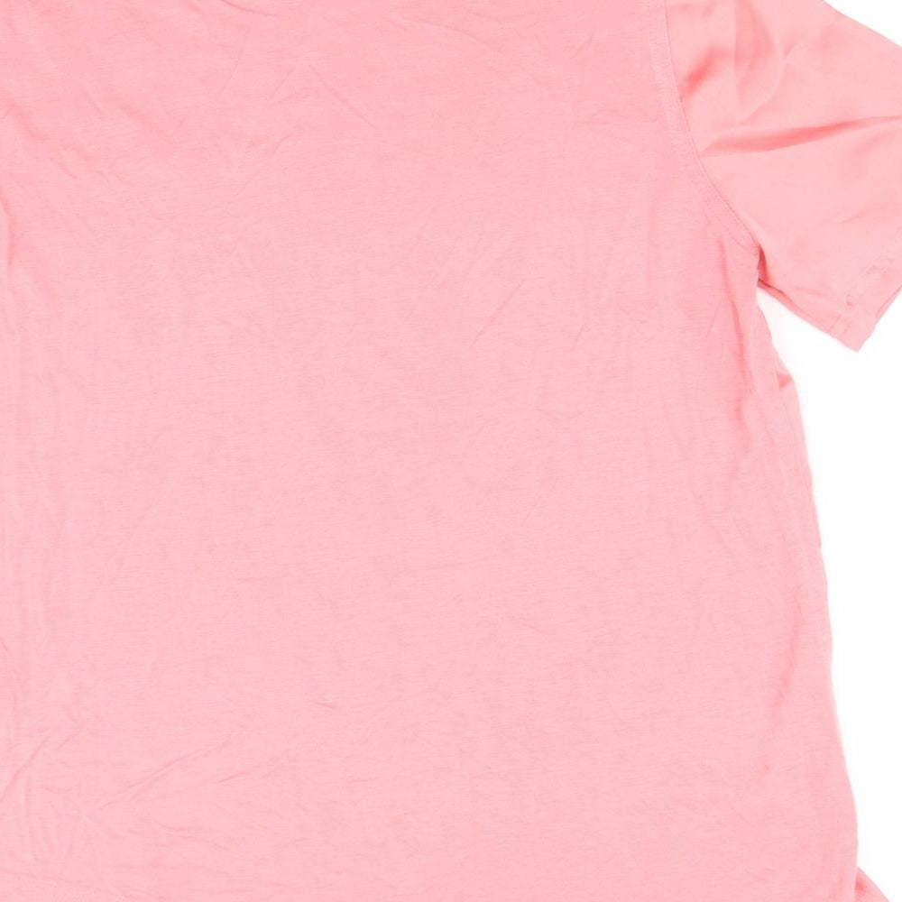 Womens UK Size 10 Warehouse Pink Basic Blouse
