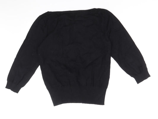 Womens UK Size L Oasis Black Pullover Jumper