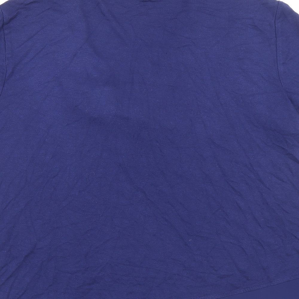 Womens UK Size 12 Marks and Spencer Blue Basic T-Shirt