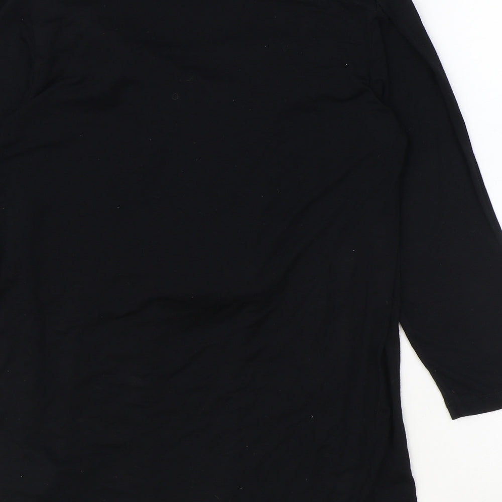 Womens UK Size 14 James Lakeland Black Basic T-Shirt