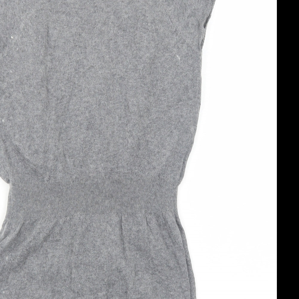 Womens UK Size 12 Marks and Spencer Grey Basic Blouse