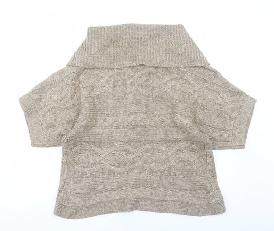 Womens UK Size 16 New Look Brown Cardigan Jumper