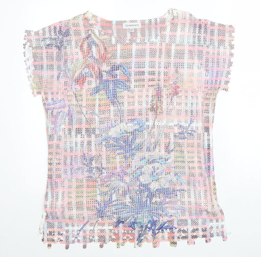 Womens UK Size 12 Chianti Multicoloured Basic Blouse