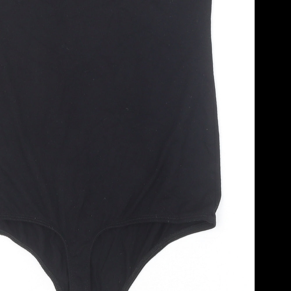 Womens UK Size 10 ASOS One-Piece Black Bodysuit