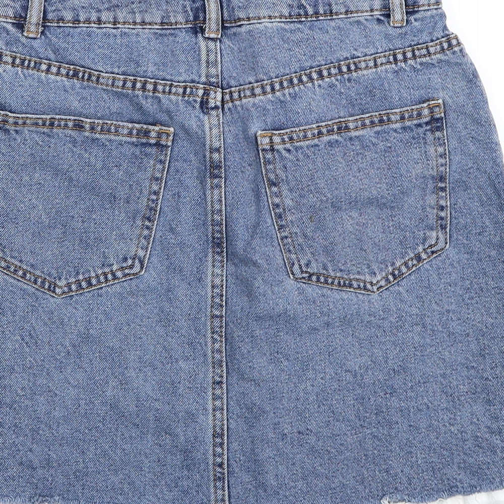 Womens UK Size 8 Denim & Co. Straight & Pencil Denim Skirt