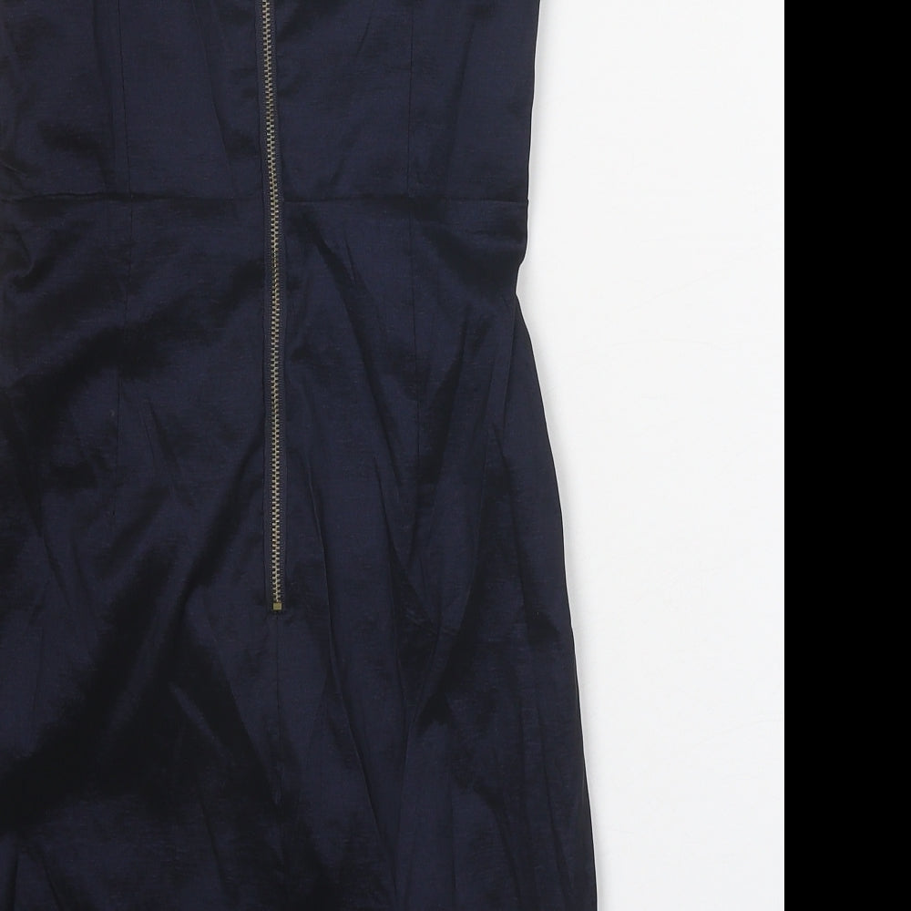 AX Paris Womens Black Polyester Bodycon Size 10 Sweetheart Zip