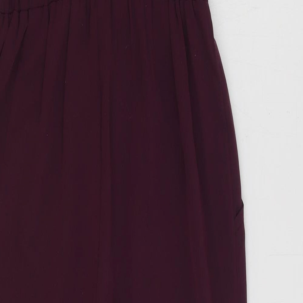Womens UK Size 4 ASOS One-Piece Red Jumpsuit