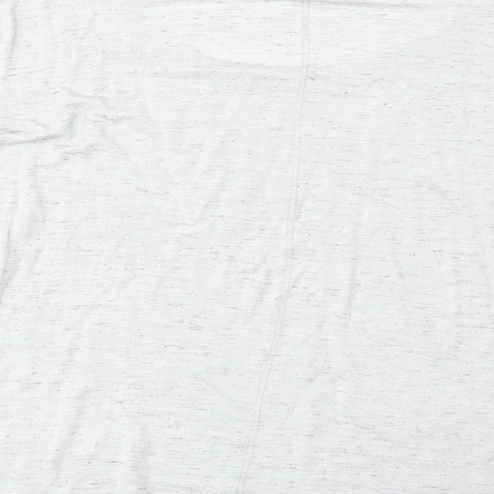 Indigo Womens Green Viscose Basic T-Shirt Size 14 Round Neck